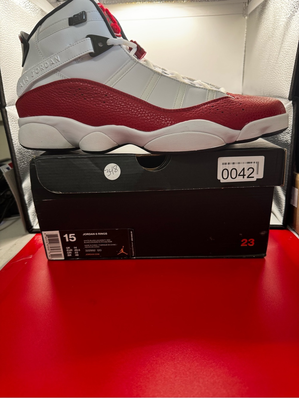 Jordan 6 Rings Men's Sneakers - White/Red